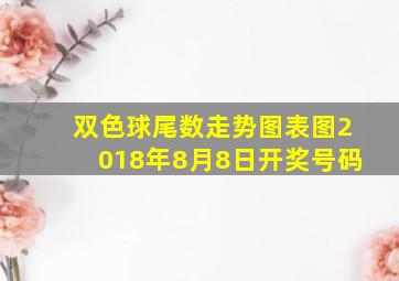 双色球尾数走势图表图2018年8月8日开奖号码