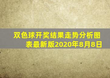 双色球开奖结果走势分析图表最新版2020年8月8日