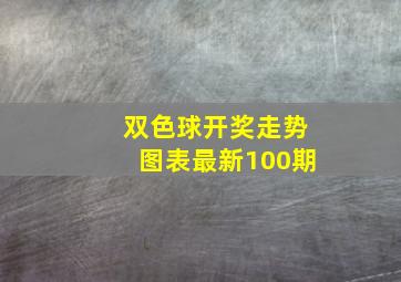 双色球开奖走势图表最新100期