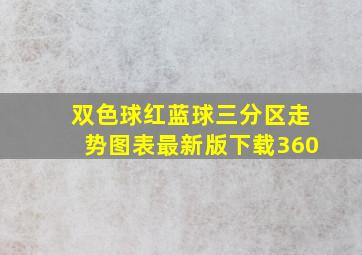 双色球红蓝球三分区走势图表最新版下载360