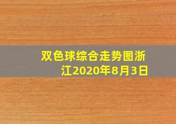 双色球综合走势图浙江2020年8月3日