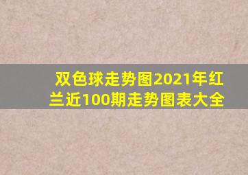 双色球走势图2021年红兰近100期走势图表大全