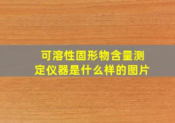 可溶性固形物含量测定仪器是什么样的图片