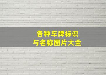 各种车牌标识与名称图片大全