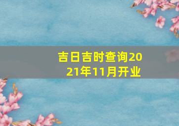 吉日吉时查询2021年11月开业