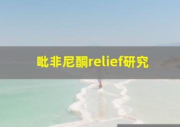 吡非尼酮relief研究