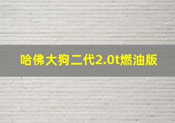 哈佛大狗二代2.0t燃油版