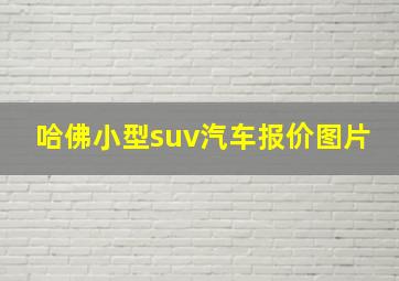 哈佛小型suv汽车报价图片