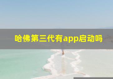 哈佛第三代有app启动吗