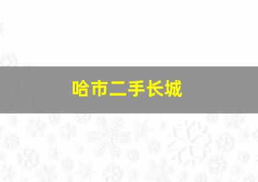 哈市二手长城