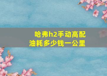 哈弗h2手动高配油耗多少钱一公里