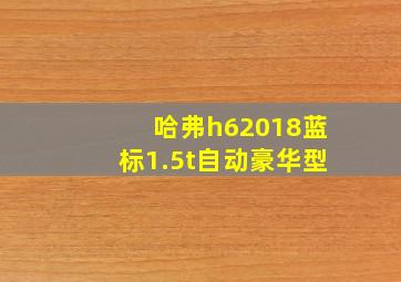 哈弗h62018蓝标1.5t自动豪华型