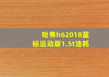 哈弗h62018蓝标运动版1.5t油耗