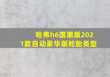 哈弗h6国潮版2021款自动豪华版轮胎类型