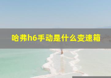 哈弗h6手动是什么变速箱