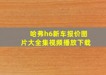 哈弗h6新车报价图片大全集视频播放下载