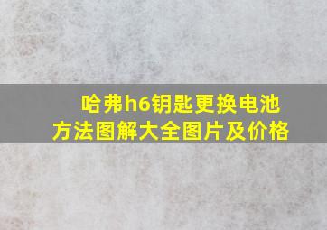 哈弗h6钥匙更换电池方法图解大全图片及价格