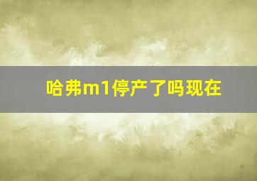 哈弗m1停产了吗现在