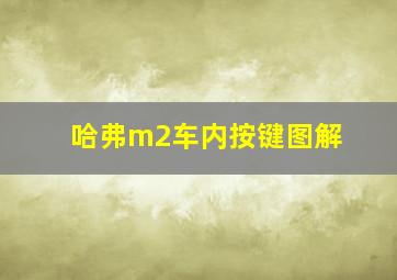 哈弗m2车内按键图解