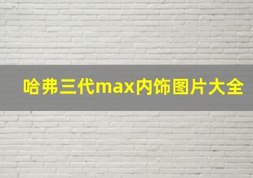 哈弗三代max内饰图片大全