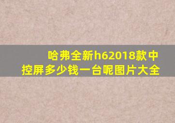 哈弗全新h62018款中控屏多少钱一台呢图片大全