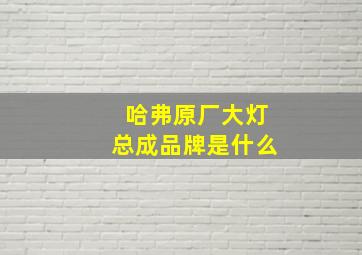 哈弗原厂大灯总成品牌是什么