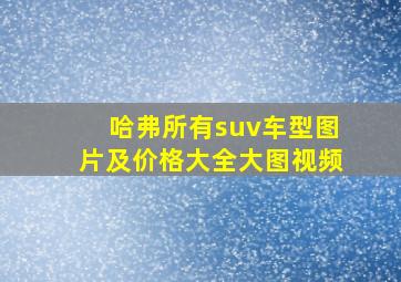 哈弗所有suv车型图片及价格大全大图视频