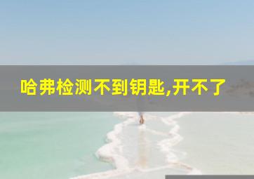 哈弗检测不到钥匙,开不了