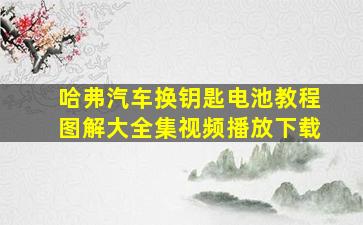 哈弗汽车换钥匙电池教程图解大全集视频播放下载