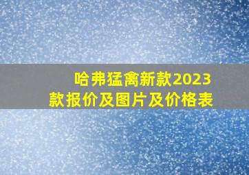 哈弗猛禽新款2023款报价及图片及价格表