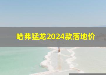 哈弗猛龙2024款落地价