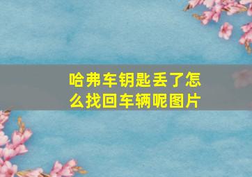 哈弗车钥匙丢了怎么找回车辆呢图片