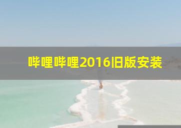 哔哩哔哩2016旧版安装