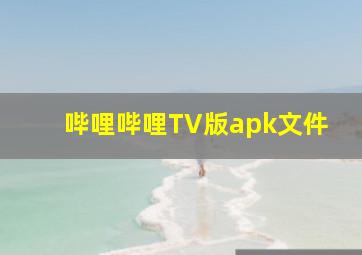 哔哩哔哩TV版apk文件