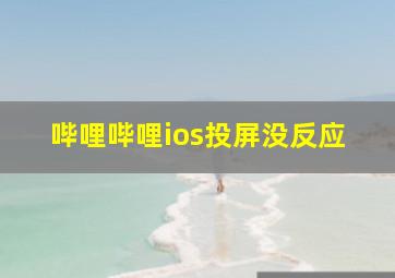 哔哩哔哩ios投屏没反应