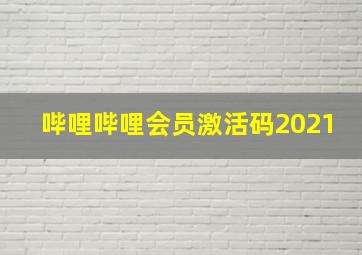 哔哩哔哩会员激活码2021