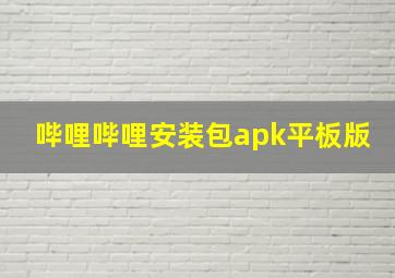 哔哩哔哩安装包apk平板版