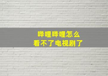 哔哩哔哩怎么看不了电视剧了