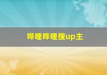 哔哩哔哩搜up主