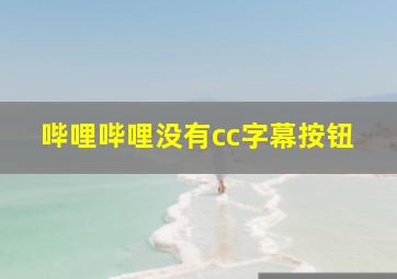 哔哩哔哩没有cc字幕按钮