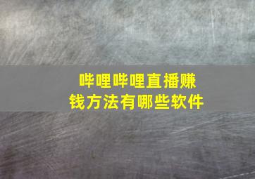 哔哩哔哩直播赚钱方法有哪些软件