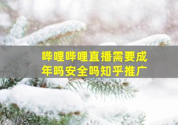 哔哩哔哩直播需要成年吗安全吗知乎推广