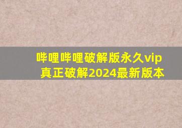 哔哩哔哩破解版永久vip真正破解2024最新版本