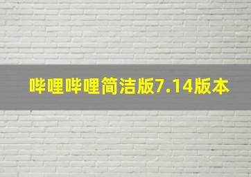 哔哩哔哩简洁版7.14版本