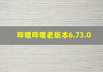 哔哩哔哩老版本6.73.0