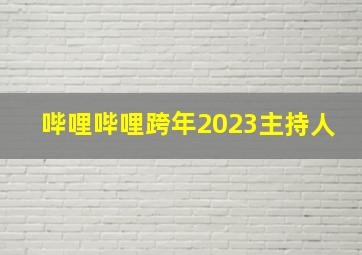 哔哩哔哩跨年2023主持人