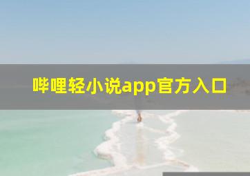 哔哩轻小说app官方入口