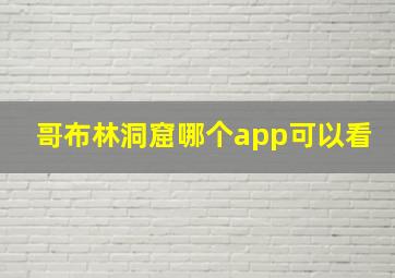 哥布林洞窟哪个app可以看