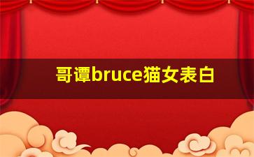 哥谭bruce猫女表白