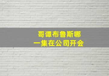 哥谭布鲁斯哪一集在公司开会